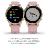 Fitness Tracker- Light Gold with Light Pink Band